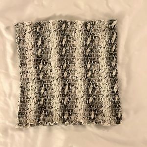 Snake skin tube top